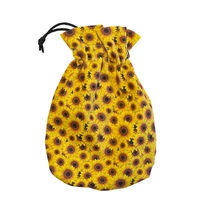 Q Workshop - Full Art - Sunflower - Dice Pouch