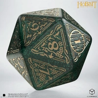 Q Workshop - The Hobbit Spindown D20 - Verdant TCG Jumbo Die