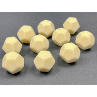 CHX 29045 Opaque Polyhedral Bag of 10 Blank Ivory d12 Dice