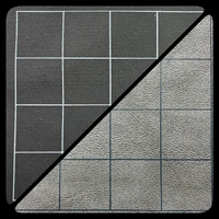 CHX 96480 Reversible Battlemat 1" Squares Black-Grey (23 1/2 x 26)