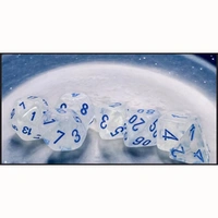 CHX 22581 Borealis Icicle/light blue Luminary Mega-hedral 7-Die Set