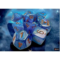 CHX 30069 Borealis Midnight/copper Polyhedral 7-Dice Set (with bonus die)