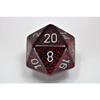 CHX XS2005 Speckled Silver Volcano 34mm d20 Dice