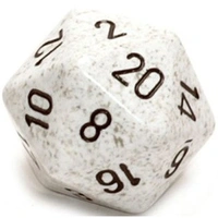 CHX XS2087 Speckled Arctic Camo 34mm d20 Dice