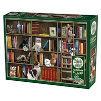 Puzzle - Cobble Hill - Kitty Librarians 1000Pc