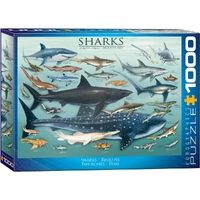 Puzzle - Eurographics - Sharks 1000pc