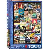 Puzzle - Eurographics - Vintage Ads Travel Usa 1000pc