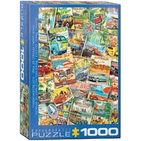Puzzle - Eurographics - Vintage Travel Collage 1000pc
