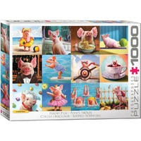 Puzzle - Eurographics - Funny Pigs 1000pc