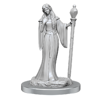 Critical Role Unpainted Miniatures Human Wizard Female & Halfling Holy Warrior Female