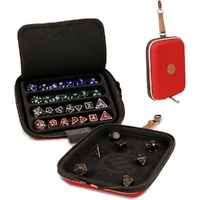 ENHANCE Designer Edition Dice Tray - Dice Case and Dice Holder (28+ Dice & EVA Shell) (Red)