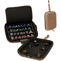 ENHANCE Designer Edition Dice Tray - Dice Case and Dice Holder (28+ Dice & EVA Shell) (Tan)