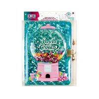 Bubble Gum Glitter Locking Journal