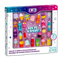 Snack n' Sweets Puzzle Eraser Set