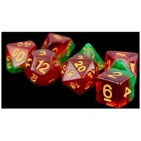 MDG Polyhedral Resin Dice Set - Watermelon