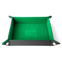 MDG Velvet Folding Dice Tray - Green (10"x10")