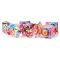 MDG Unicorn Resin Polyhedral Dice Set - Cosmic Carnival