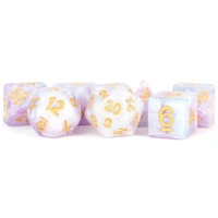 MDG Resin Lavender Dice Set 16mm Polyhedral 