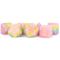 MDG Resin Pastel Fairy Dice Set 16mm Polyhedral