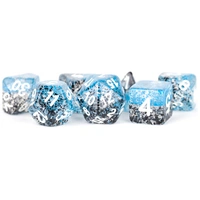 MDG Resin Dice Set 16mm - Particle Dice: Blue/Black