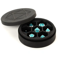 MDG Silicone Dice Case Round - Black