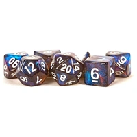 MDG Polyhedral Acrylic Dice Set 16mm - Stardust Galaxy