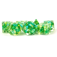 MDG Resin Pearl Polyhedral Dice Set 16mm - Sea Foam