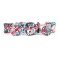 MDG Unicorn Resin Polyhedral Dice Set - Battle Wounds