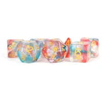 MDG Unicorn Resin Polyhedral Dice Set - Astral Swell