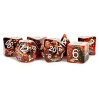 MDG Resin Eternal Polyhedral Dice Set 16mm - Fire