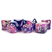 MDG Resin Eternal Polyhedral Dice Set 16mm - Purple/Blue