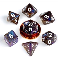 MDG Acrylic 10mm Polyhedral Dice Set - Stardust  Galaxy