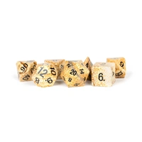 MDG 16mm Mystic Mines Stone Poly Dice Set Picture Jasper
