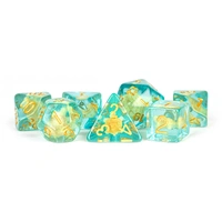 MDG Resin 16mm Polyhedral Dice Set - Turtle