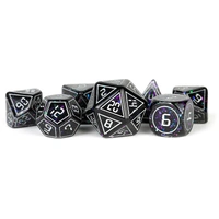 MDG Resin 16mm Polyhedral Dice Set - Framed Void