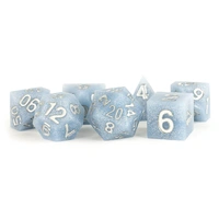 MDG Sharp Edge Silicone Rubber Dice Set 16mm - Glacial Debris