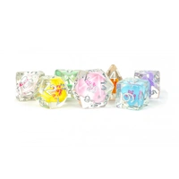 MDG Resin 16mm Polyhedral Dice Set - Love Dice