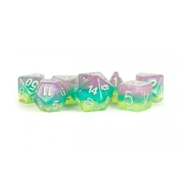 MDG Resin 16mm Polyhedral Dice Set - Layered Stardust Radiance