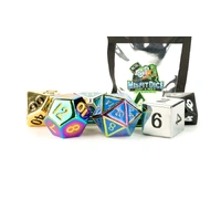 MDG Mystery Misfit Metal Polyhedral Dice Set