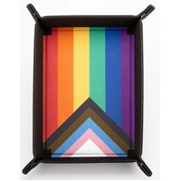 MDG Pride Fold Up Velvet Dice Tray: Rainbow Flag
