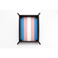 Fanroll: Pride Fold Up Velvet Dice Tray: Transgender