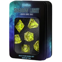 MDG Shadow Light UV Reactive Elixir Liquid Core Dice Set 
