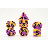 MDG 16mm Pride Sharp Edge Silicone Rubber Poly Dice Set: Intersex