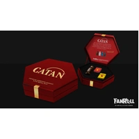 MDG CATAN Premium Robber and Metal Dice Set Tiger's Eye