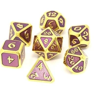Die Hard Dice Metal Set Polyhedral - Mythica Gold Amethyst