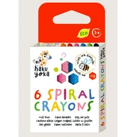 Spiral Crayons 6 Colours
