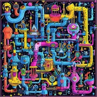 Trippy Puzzles - 300 Pce Wood Jigsaw Sci-Fi Sewer