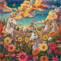 Trippy Puzzles - 300 Pce Wood Jigsaw Unicorn Utopia