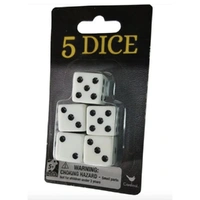 Cardinal - Dice;Pack Of 5 16Mm