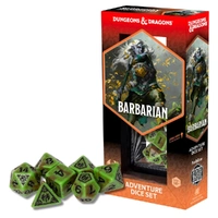 U2 Sirius Dice - D&D Adventure Dice - Barbarian - Green n Brown